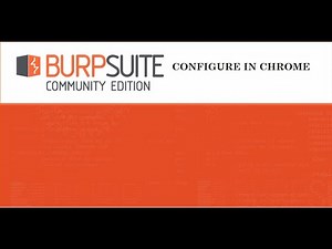 How to intercept chrome browser request using burp suite