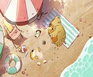 Doggie Corgi Beach Live Wallpaper