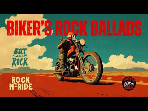 Biker's Rock Ballads 🎸 Motorcycle Rock Music Playlist 🎸 Crimson Road #rockmusic #rockballads