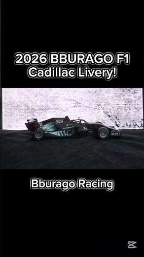 First BBURAGO F1 Cadillac Car🏁
