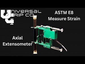 Axial Extensometer for ASTM E8 Strain Measurement