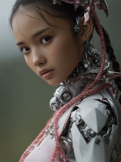 Exploring Female Androids in Surreal Visuals