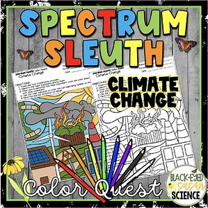 Climate Change Color by Code | Spectrum Sleuth Earth Science Activity