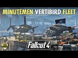 Fallout 4 Boston Airport Settlement Let's Build: Minutemen Vertibird FLEET! | RangerDave