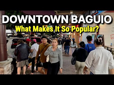 Baguio City Tour at Night | Philippines Nightlife, Street Food & Walking in Baguio City