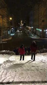 Snowy Evening in Prague ❄️ Winter Tram Street View | January Night Walk #prague #streetview #europe