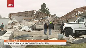 Tornado touches down in Geneseo, multiple buildings damaged