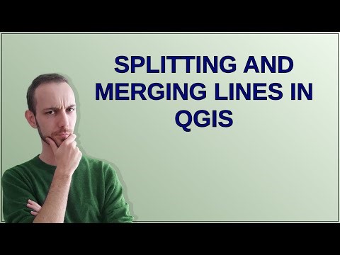 Gis: Splitting and merging lines in QGIS