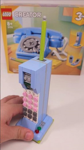 LEGO 1980s Phone on a Charging Base (31174) from Creator Retro Telephone #shorts ‪@TopBrickBuilder‬