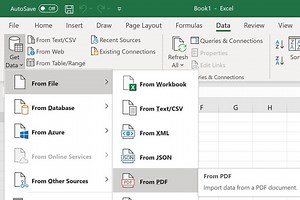 Microsoft Excel ya puede importar datos y tablas directamente desde archivos PDF