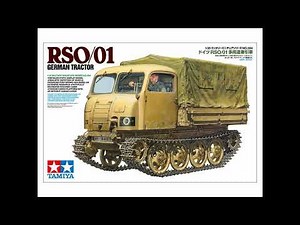 TAMIYA new release coming soon - GERMAN TRACTOR RSO/01 1/35