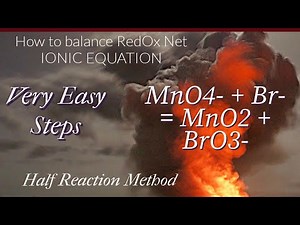 How to Balance MnO4-+Br-=MnO2+BrO3- by Half Reaction Method #balancingredoxequations