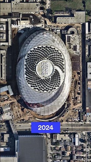 Construction timelapse of Intuit Dome