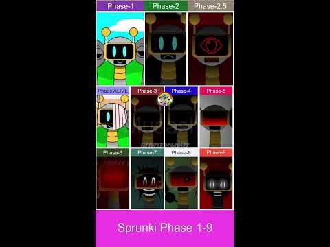 Incredibox Sprunki All PHASES From 1 - 9 #sprunki #incredibox #sprunkimod | Live-12