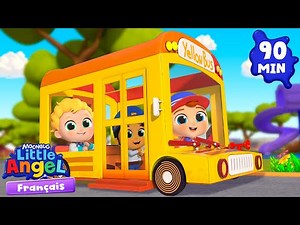 Les roues de l'autobus | Comptines avec Bébé Louis | Little Angel Français