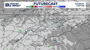 FUTURECAST (1/6) - Cloud cover will stick around for most of the day with spotty sprinkles possible. Most of the precipitation will be very light. | WBIR Weather