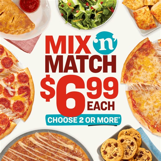Choose 2 or more from our $6.99 Mix ‘n’ Match menu featuring pizzas, calzones, salads, sides and desserts. Pizza night just got more delicious. | Papa Murphy's Pizza | Facebook