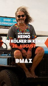 Ab 26. August: "Heino - Ein Kölner in Kenia": „Kölsche Schnüss“ und ein Herz so groß wie der Dom: Heino ist ein Multitalent. Der gelernte Dachdeckermeister ist vor Jahren nach Kenia ausgewandert. Dort hat er sich Tausende Kilometer entfernt von der Heimat zwischen Motoröl und Palmenstrand eine neue Existenz aufgebaut. Bei Heino ist Do-it-yourself angesagt. Er kümmert sich in Afrika um ein Hotel mit eigener Ökofarm und mehrere Werkstätten. In dieser Staffel ist einmal mehr das Improvisationstalen