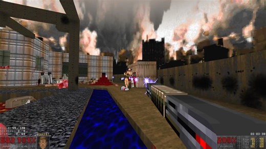 Doom - The Third Doomension [Full 3D mod showcase] - E1M1 for Doom