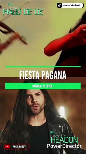 fiesta pagana | original vs cover #magodeoz #coversong ##youtubeshorts