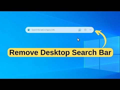 Remove Google Search Bar From Home Screen on laptop | Remove Desktop Search Bar On Laptop