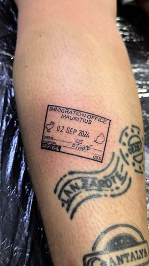 Travel Tattoo Experience in Mauritius