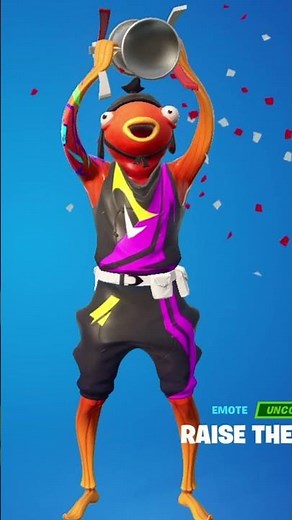 EXCLUSIVE WORLDCUP FISHSTICK DOING RARE RAISE THE CUP EMOTE FORTNITE BATLE ROYALE