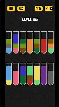 Water Sort Puzzle Level 165 Solved