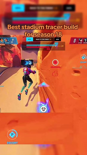 Mejor build de Tracer en Stadium para la Temporada 18