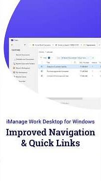 New Open and Save Experience | iManage Work Desktop for Windows