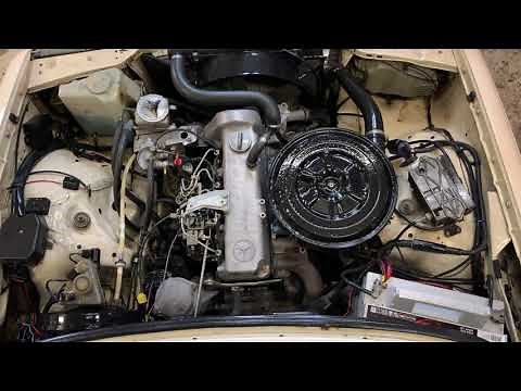 Mercedes w123 240D cleaning engine bay