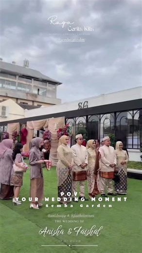 POV Your Wedding Moment at Semba Garden with Outdoor & Indoor Venue ✨