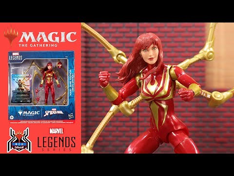 Marvel Legends MARY JANE WATSON IRON SPIDER Magic the Gathering TGC Spider-Man Deluxe Figure Review