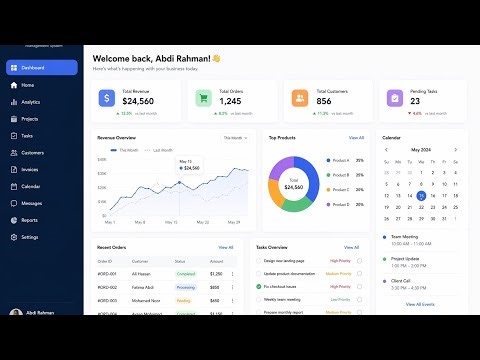 Inventory Management System Dashboard & Home Page | Full Overview & Tutorial