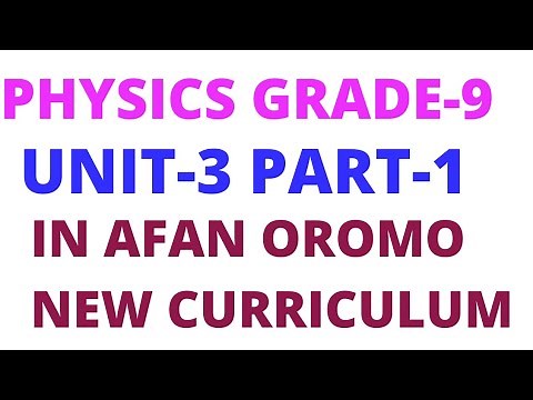 Grade-9 physics Unit-3 Part-1 Motion in Straight Line /New curriculum