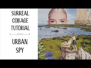 Surreal Collage Art Tutorial Using Things to Cut Out and Collage Art Book - Beginners Surreal Art