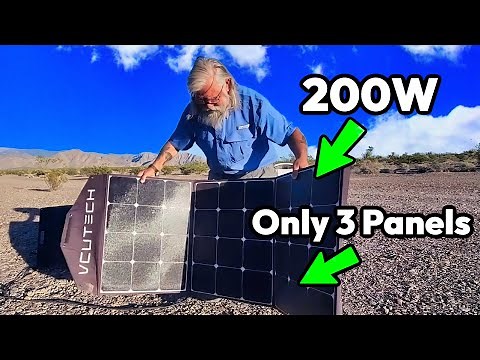 EFFORTLESS Solar Setup: DURABLE 200W Portable Solar Panel for Van Life!