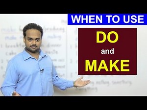 DO or MAKE? - English Grammar - Difference Between 'Do' and 'Make' - with Examples & Exercises