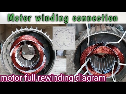 Single phase motor winding connection with diagram full detailed video|Single phase motorconnection