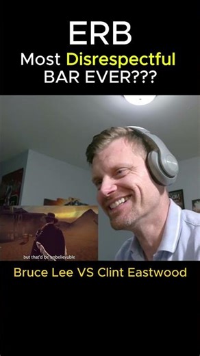 Most Disrespectful ERB Line Ever!? 😳Bruce Lee VS Clint Eastwood #erb #reactionshorts
