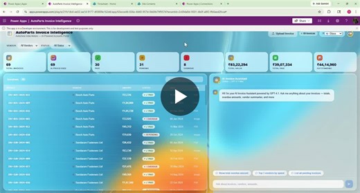 AI invoice intelligence System Power Apps | Marcel Broschk