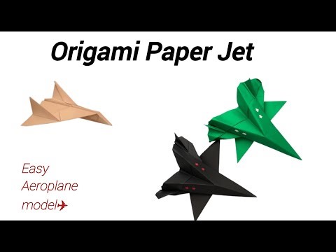 How to Fold an Origami Jet in 2 Minutes|✈️ Easy Origami Jet for kids | How to Make a Paper Jet Plane