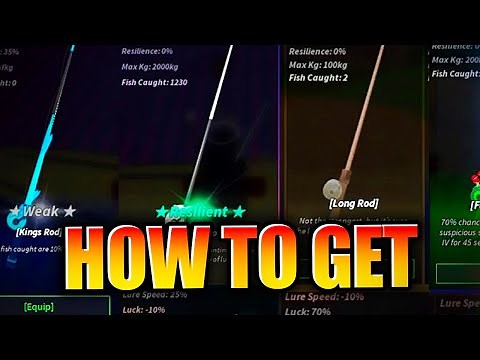 How To GET ALL RODS & SHOWCASE In Fisch! Roblox