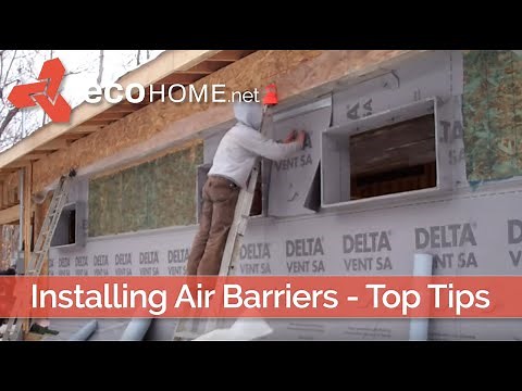 Ecohome building guide: installing air barriers