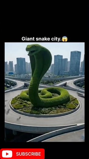 👉Giant Snake in the City 😱 Massive Python Spotted on Busy Street | Shocking Wildlife Moment #shorts