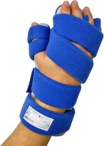 Stroke Hand Brace by Restorative Medical | Functional Resting Hand & Wrist Night Splint - Corrective, Supportive Brace for Correction, Comfort & Pain Relief (Small - Right w/Finger Separators)