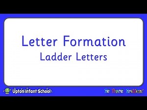 Letter Formation Ladder Letters