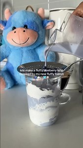 Beau the blueberry cow inspired latte 🫐☕️ 📽️: @lanatelreads #blueberry #blueberrylatte #inspired #fluffy #latte #yoursign #fyp #influencer #i̇greels #trendingreels #obsessed #lotsoflove | SendAFriend