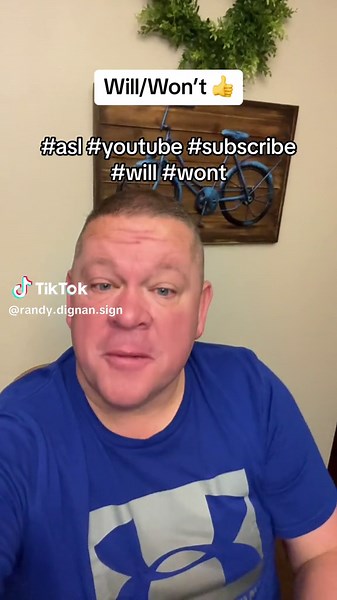 This lesson… Learn how to sign… Will/Won’t 👍 Let’s go! Let’s learn AS...