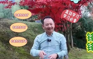 censor，sensor，censure辨析